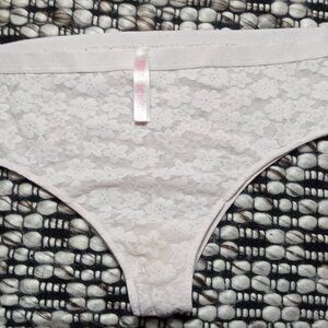 White Lace PINK VS XXL bikini panty
